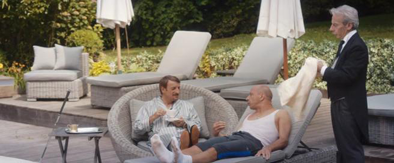 Aldo Giovanni e Giacomo indossano capi Villa del Mitia